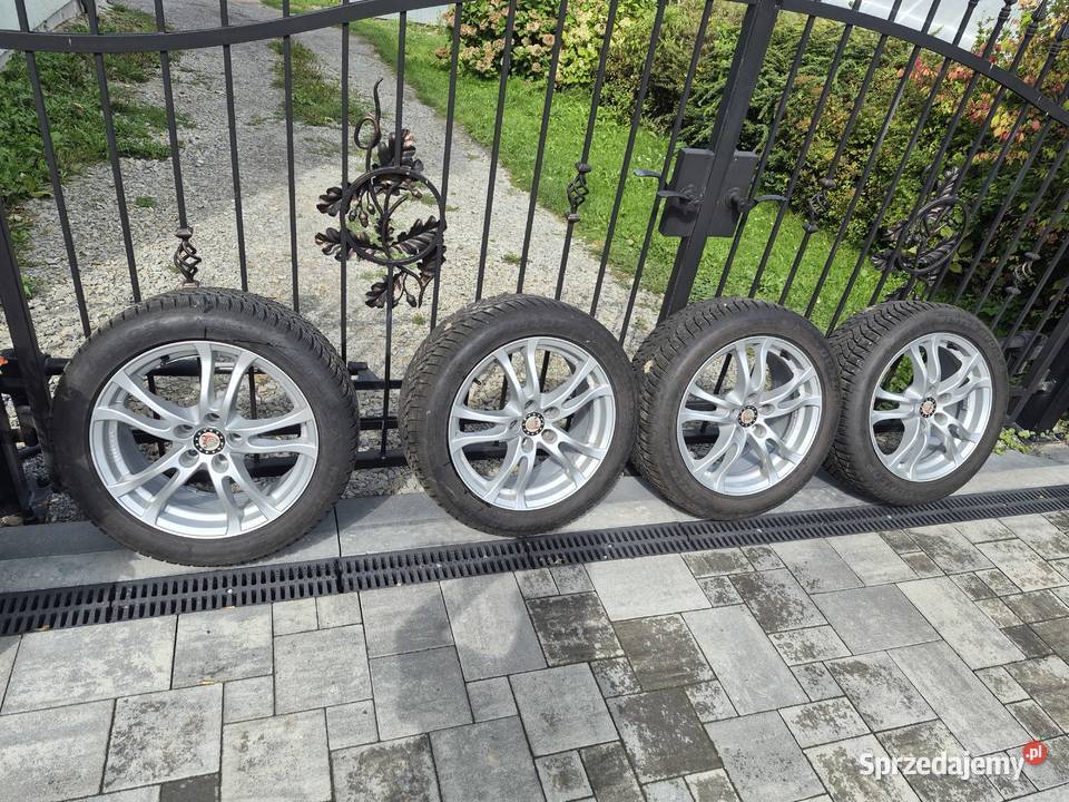 Felgi 17 5x112 z oponami zimowymi dunlop Wielopole Skrzyńskie sprzedam