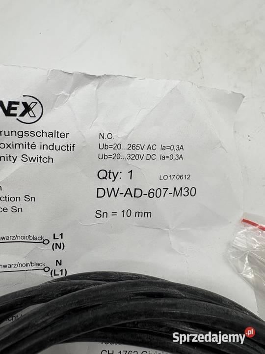 Contrinex DWAD607M30 Czujnik indukcyjny mazowieckie Warszawa