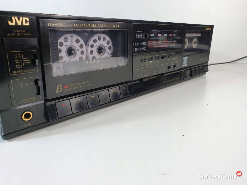 Magnetofon catette deck JVC TD w222 222 Magnetofony wielkopolskie Międzychód