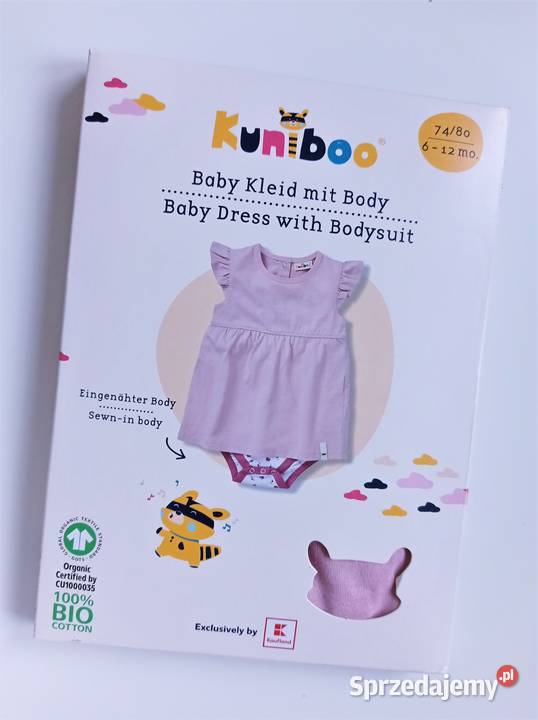 Nowe sukienko body Kuniboo 7480 6m+