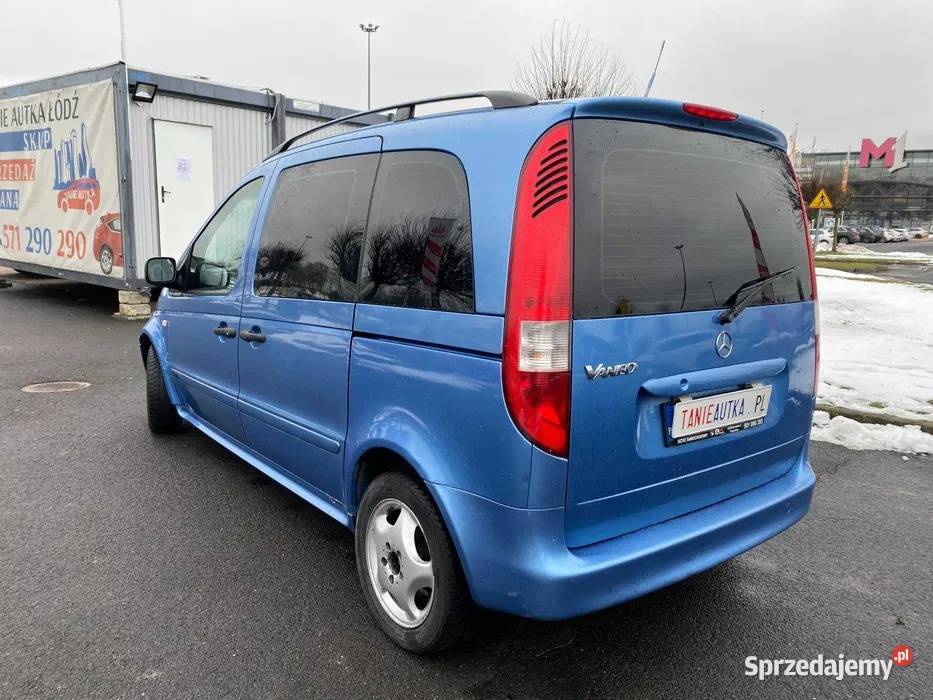 Mercedes Vaneo 16 Benzyna 2002 7 OSOBOWY nieuszkodzony Łódź