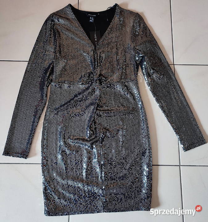 LOOK nowa błuszcząca mała czarna 42 Kraków sprzedam