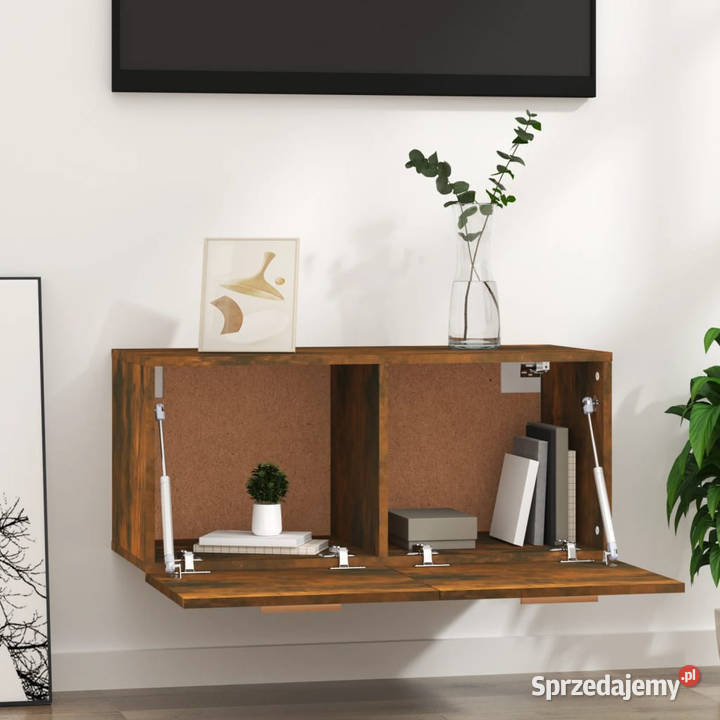 Szafka ścienna przydymiony dąb 80x35x365 Półki Warszawa sprzedam
