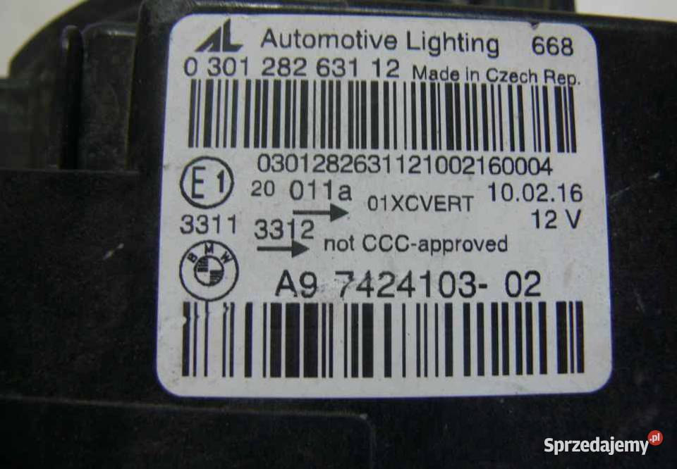 LEWA PRZEDNIA LAMPA LED DO BMW 4 IV COUPE osobowe Wielkie Drogi