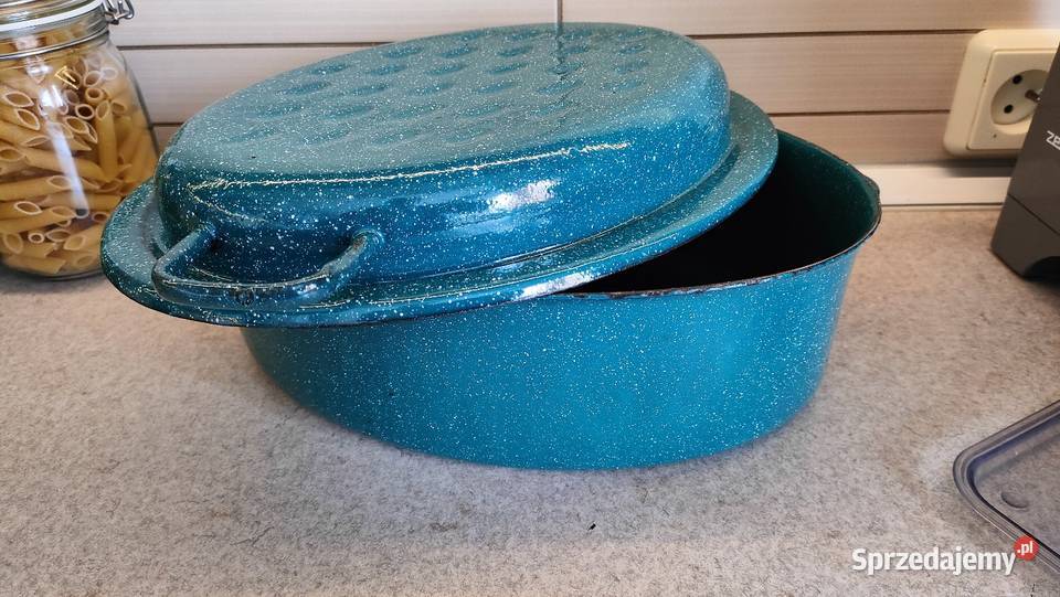 Gęsiarka brytfanna do pieczenia mięs PRL Bielsko-Biała