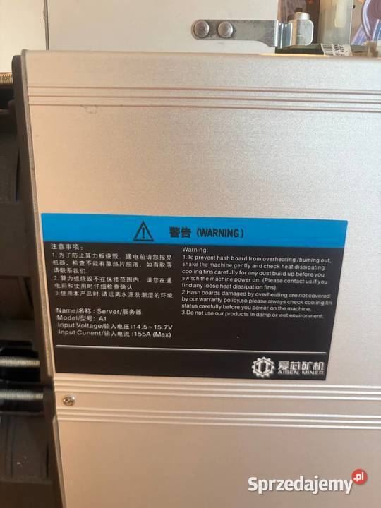 Aisen Miner A1 24 THs SHA256 Bitcoin 11 sztuk Płock
