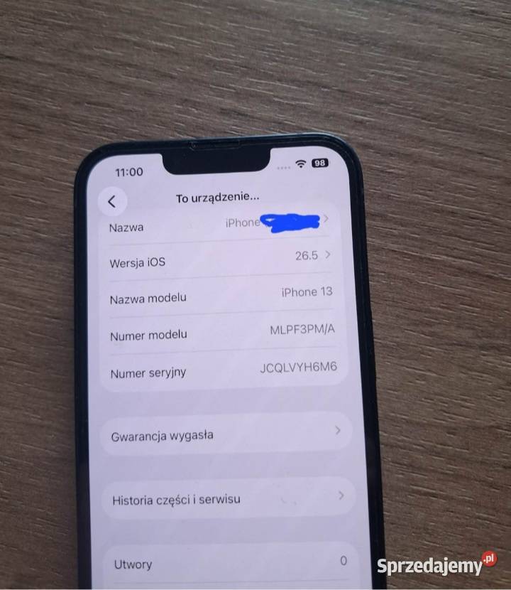Iphone 13 128GB kolor czarny
