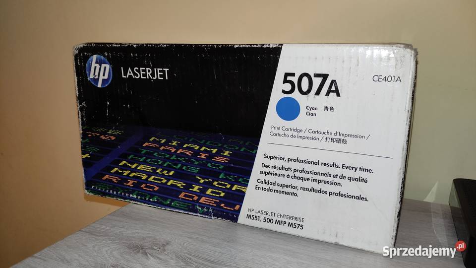 Toner HP Laserjet 507A CE401A Cyan Cian laserowa Drukarki i skanery kujawsko-pomorskie Toruń
