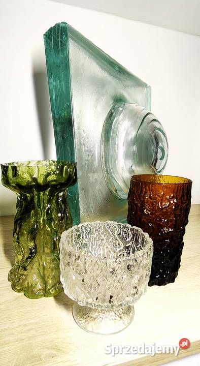 Wazony Kurt Wokan Ingrid glassG Baxtervintage Kalisz