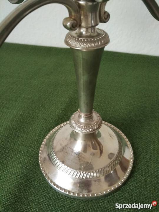 Świecznik srebrzony Ropa