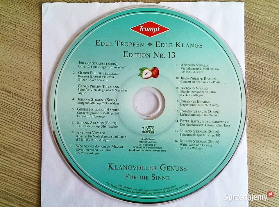 Edle Tropfen Edle Klnge Edition 13 Klangvoller Płyty i kasety Kraków