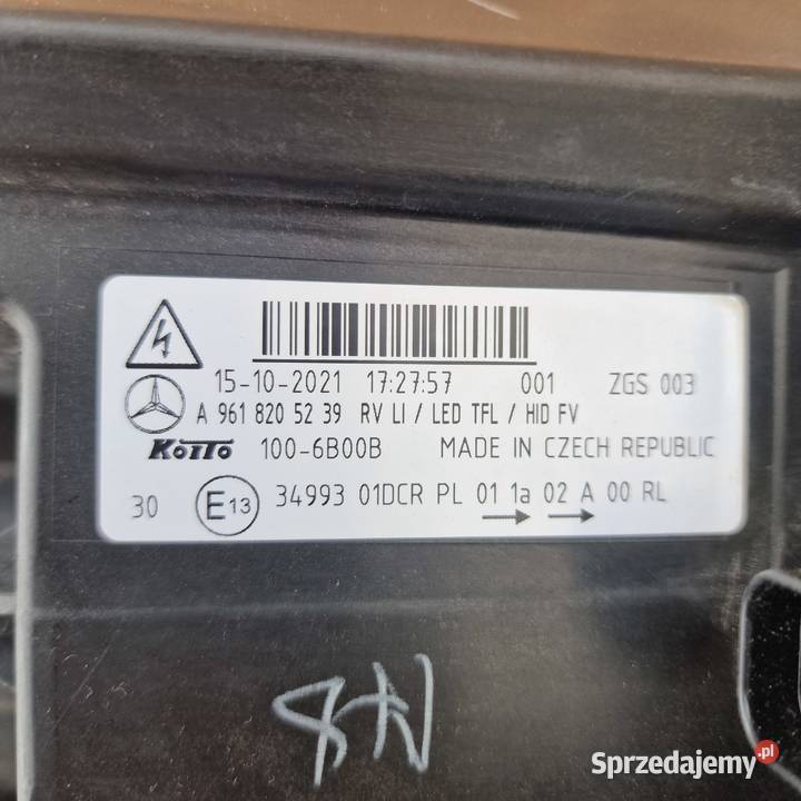 MERCEDES ACTROS MP4 REFLEKTOR LAMPA XENON LED lubuskie Bieleń