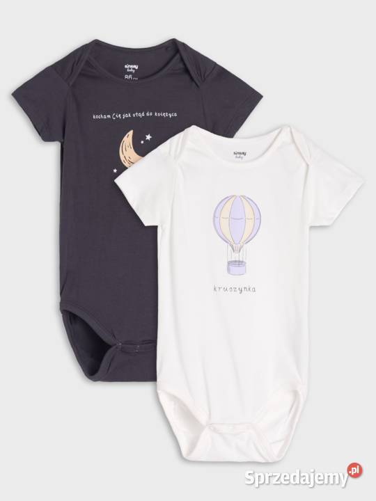 Body niemowlęce 56 Sinsay 2 pack komplet bawełna zachodniopomorskie