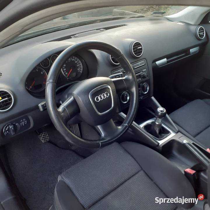 Audi A3 2005 poj 1984 147 KW czarny A3 Grudziądz