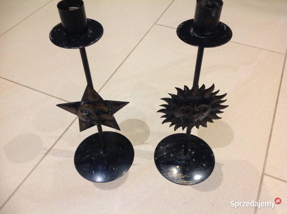 Świecznik Metalowy Vintage 2