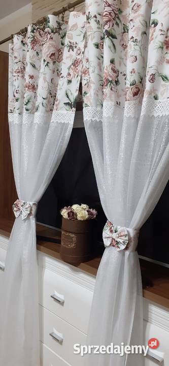 Firanki zasłonki kwiat angielski wielokolorowy Mława