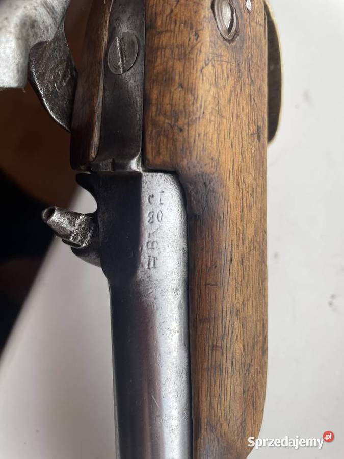 Angielski wojskowy pistolet kapiszonowy