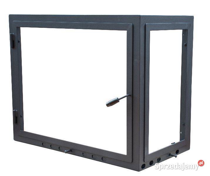 DRZWICZKI NAROŻNE DO KOMINKA WKŁADU KOMINKOWEGO Radziszów