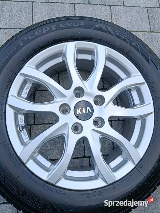 Alufelgi Kia 16 zimówki z oponami Hankook 7 mm warmińsko-mazurskie Elbląg sprzedam