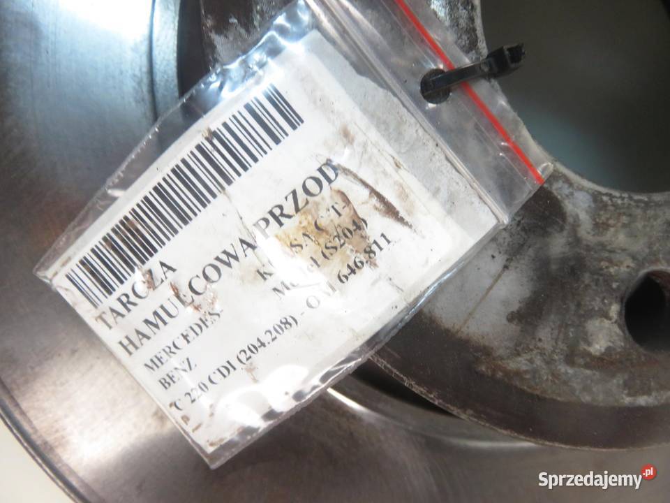 TARCZA HAMULCOWA PRZÓD MERCEDES KLASA C TModel