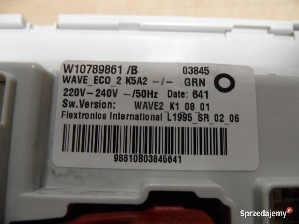 programator sterownik pralki whirlpool TDLR60112 sprzedam
