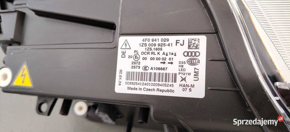 Lampa Przod Led Xenon Skrętny Audi A6 C6 4F Lift dolnośląskie