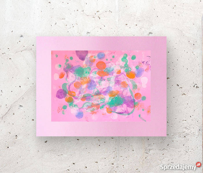 różowa dekoracja różowy obraz różowa abstrakcja pomorskie Gdańsk