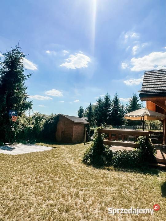 Całoroczny klimatyczny domek jeziorem siatka Osięciny sprzedam