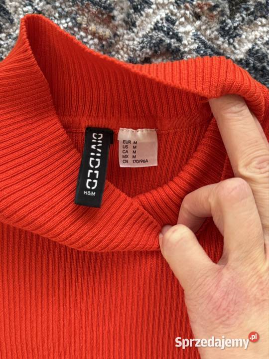 Krótki sweter HM Bez wzoru małopolskie Kraków