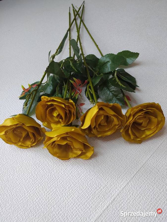 Róże kwiaty z wstążki upominki dzień mamy Sędziszów Małopolski