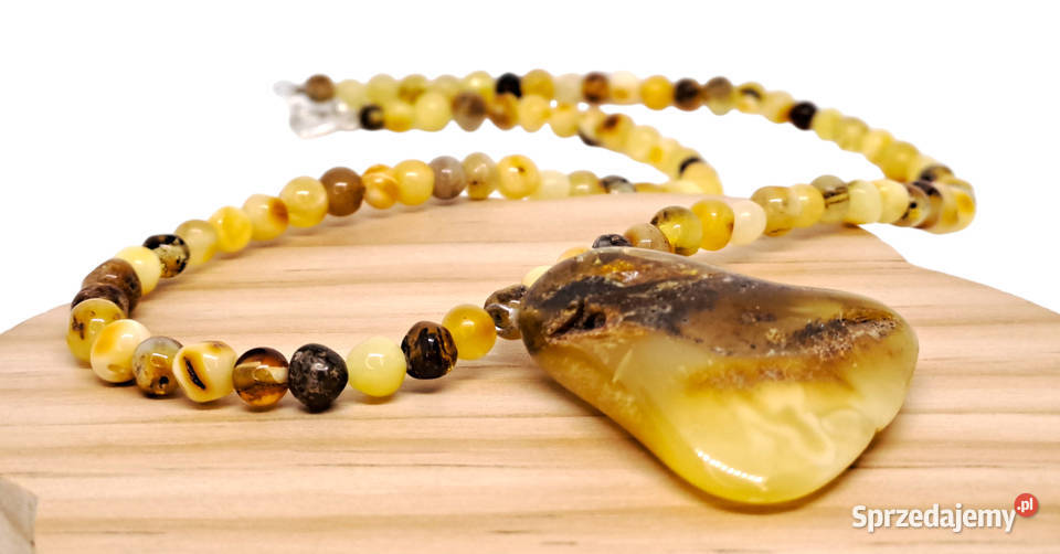 Korale z bursztynu BURSZTYN bałtycki baroczek Warszawa