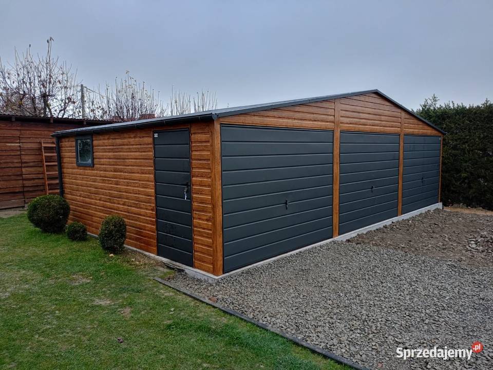 Garaż DREWNOPODOBNY 9x6 wzmocniona konstrukcja Kielce