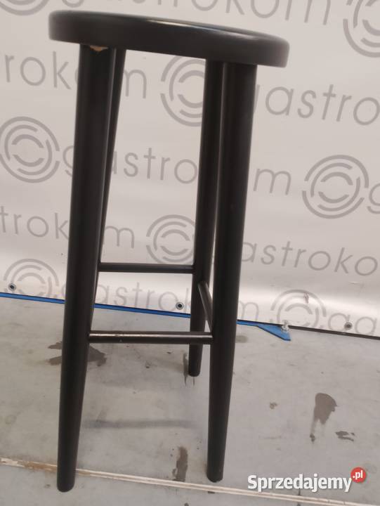 TABORET BAROWY HOKER 70 BUKOWY CZARNY dolnośląskie