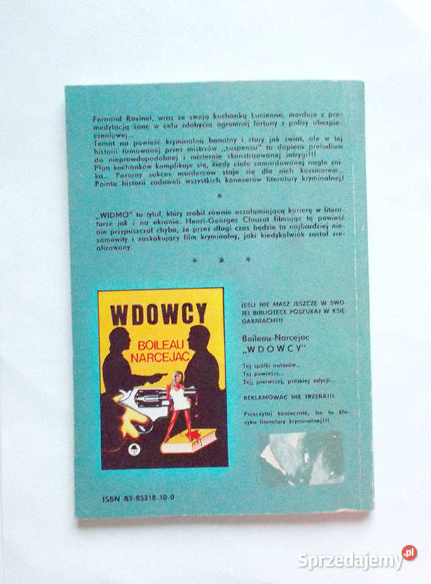 książka Widmo seria Kryminał koneserów Boileau Białystok