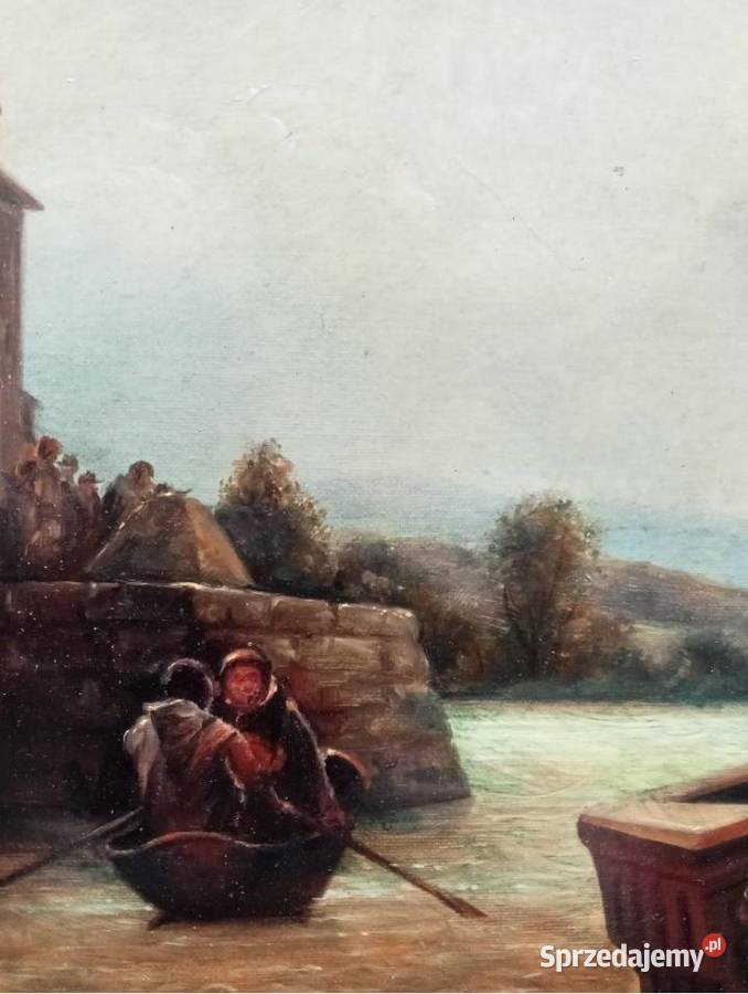 Obraz alegoria Św Inkwizycja Akademizm olej na mazowieckie Grójec sprzedam