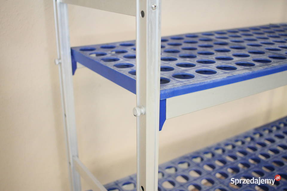 Regał aluminiowo polietylenowy 4 półki szer 125 Pszczyna
