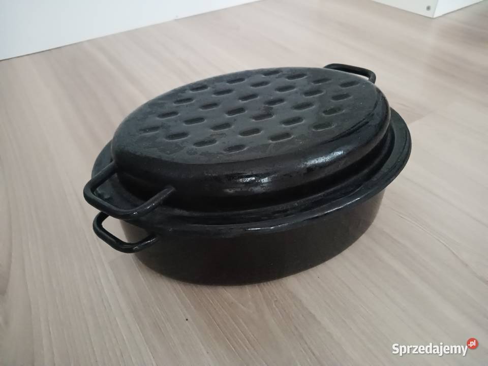 Brytfanna emaliowana żeliwna gęsiarka brytfanka Kraków