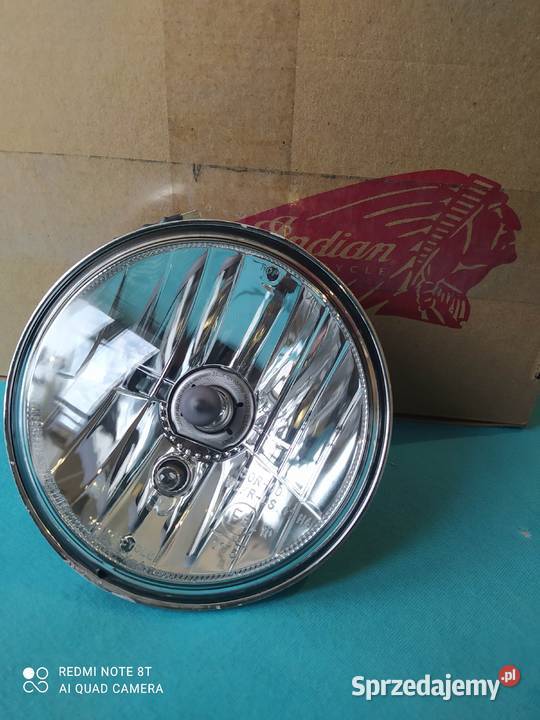 INDIAN LAMPA KLOSZ REFLEKTOR POZYCJA HOMOLOGACJA Oświetlenie Luboszyce