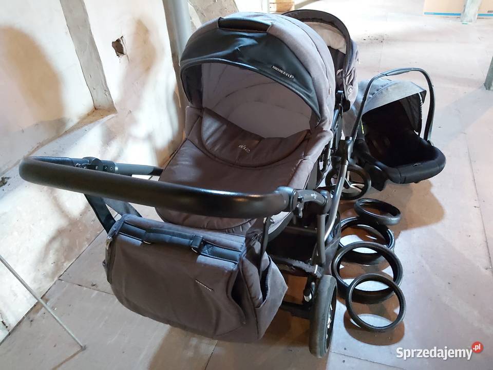Wózek bliźniaczy 3w1 Bebetto 42 podwójny opolskie Olesno