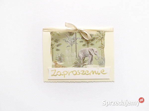 boho zaproszenie ze słoniem ogólne zaproszenia zachodniopomorskie