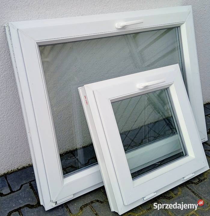 nowe okno gospodarcze 80x60 nowe szybka Wałdowo