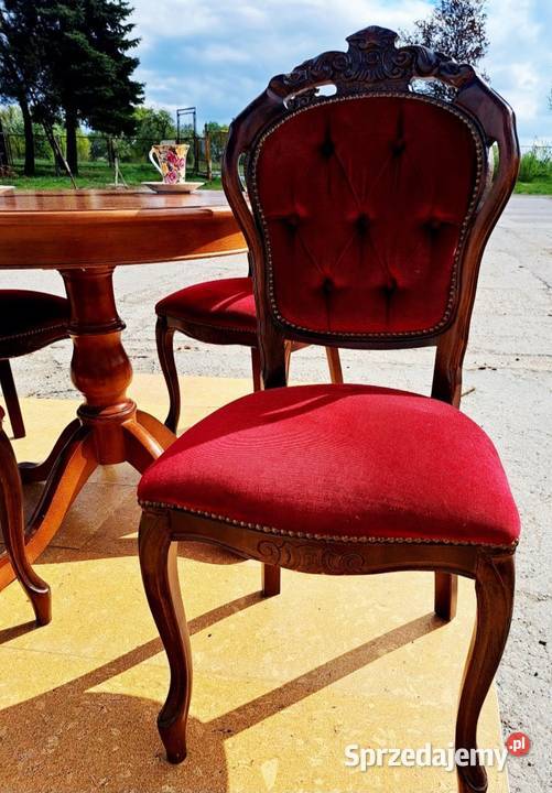 Stół okrągły z krzesłami wielkopolskie Poznań