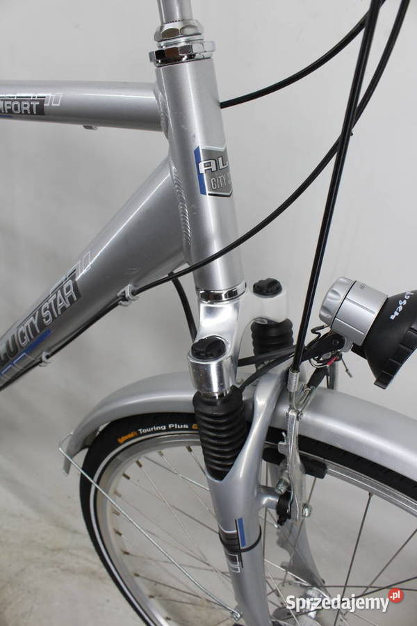 Amortyzowany ALU rower męski CITY STAR 7 biegów