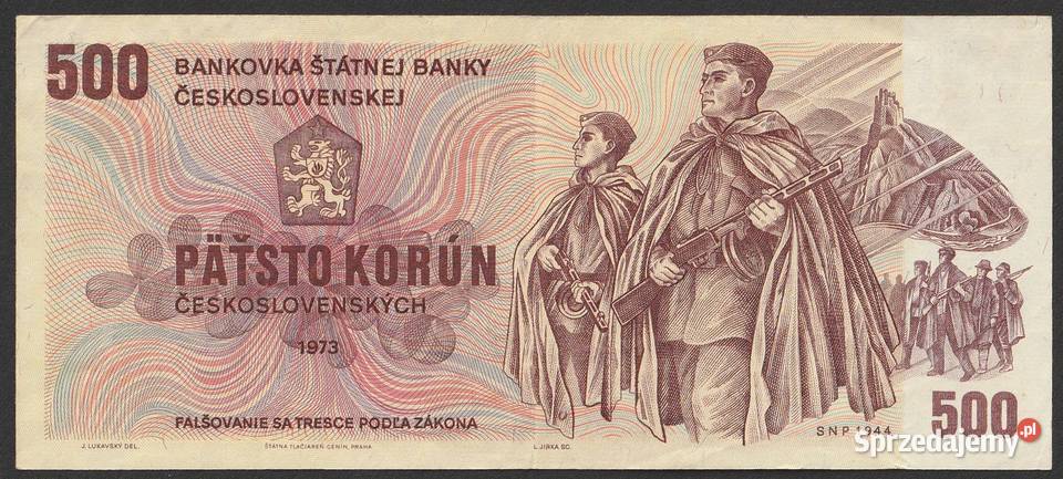 Czechosłowacja 500 koron 1973 W20 Łódź