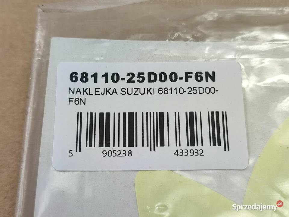KOMPLET NAKLEJEK NA BAK SUZUKI TU250X 19971999