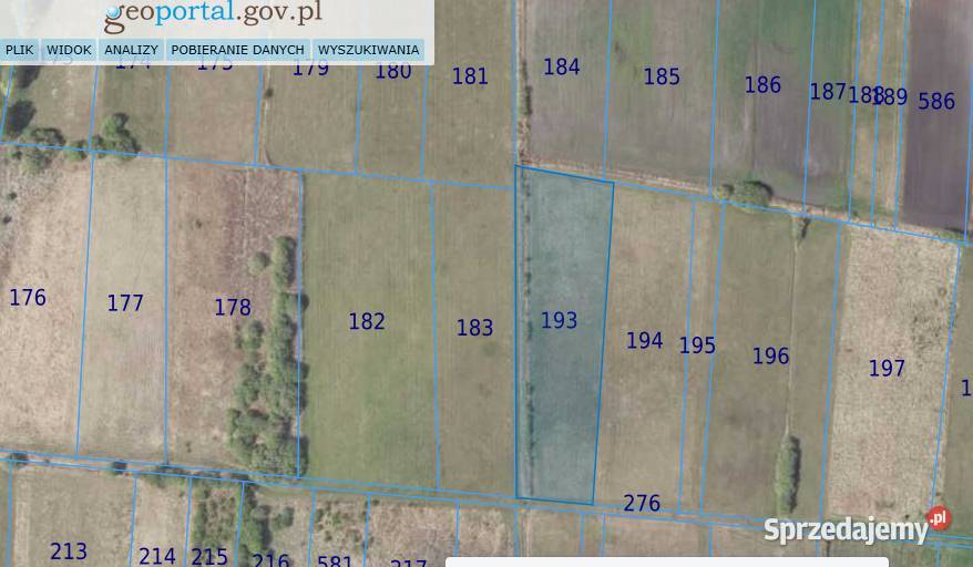 Łąka do sprzedania Leśniowice