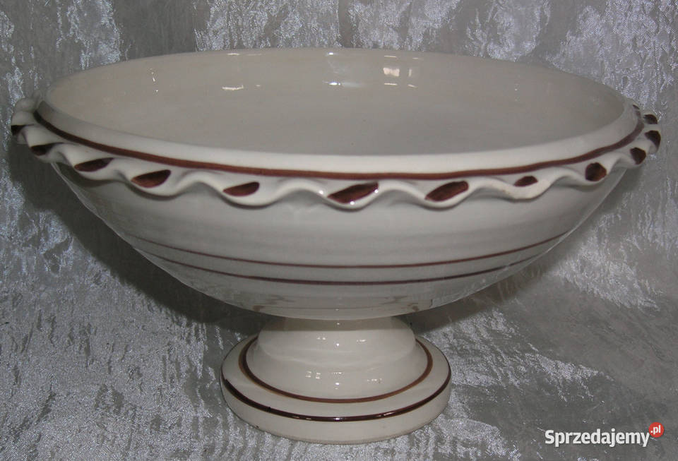 patera ceramiczna ręcznie malowanaD Bartków