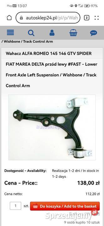 Wahacz fiat Marea Bielawa sprzedam