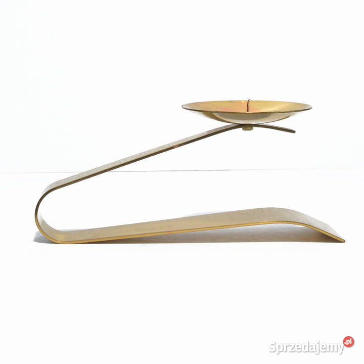 Mosiężny świecznik Belgia lata 70 Warszawa