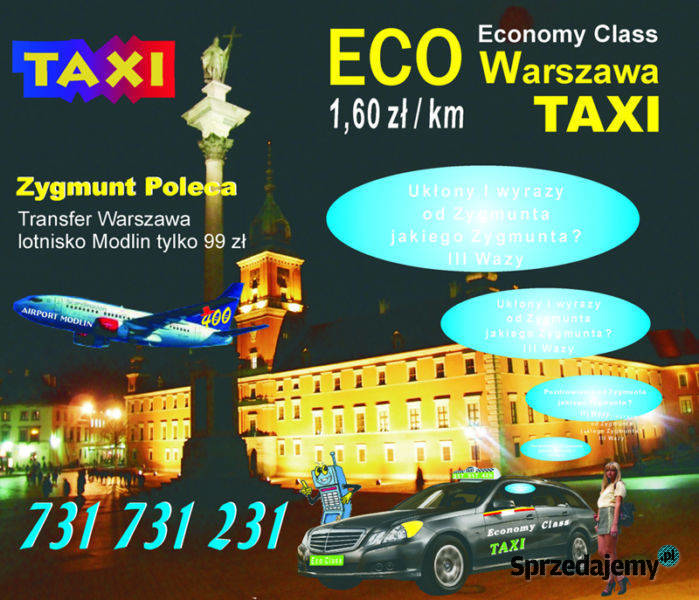 Tanie taxi Eco Warszawa Modlin 99 517 517 426